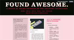 Desktop Screenshot of found.awesomefoundation.org