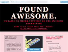 Tablet Screenshot of found.awesomefoundation.org